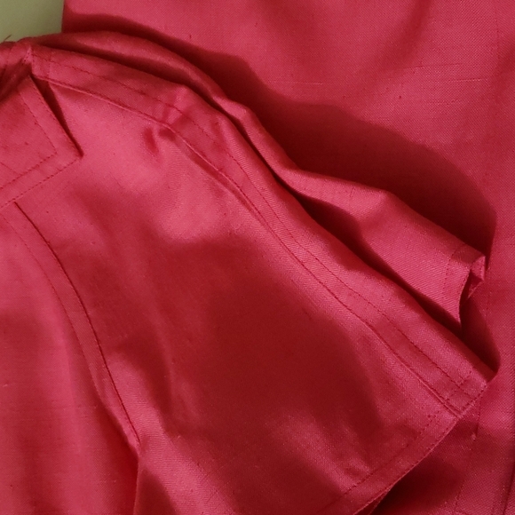 40" BUST  Vintage Tom and Linda Platt Designer Luxury Dress 60s Pink Summer - Picture 13 of 16